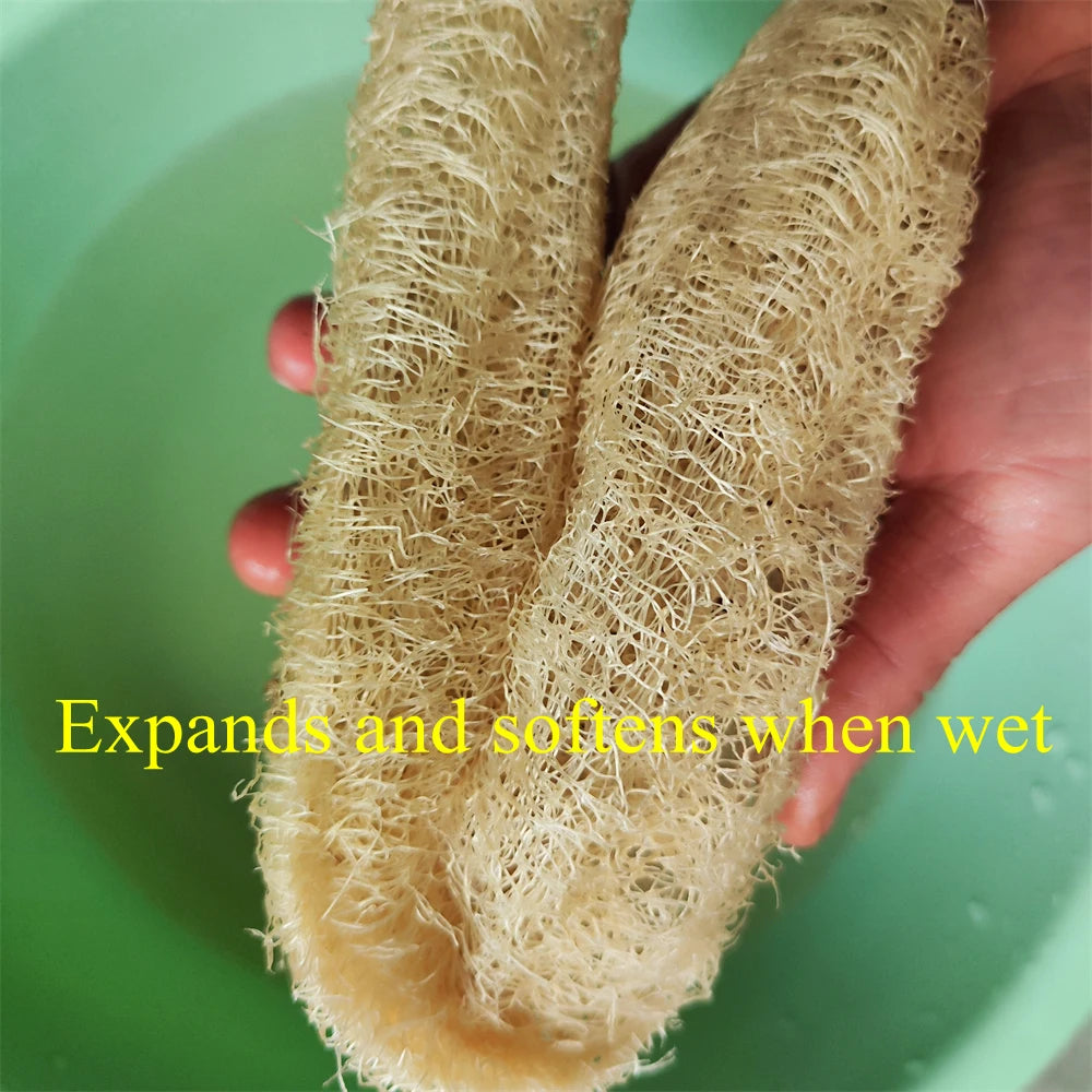 1pcs Natural Loofah Sponge Multi-purpose Cleaning Tool for Kitchen Bathroom Scrubber For Daily Cleansing Wash Body Scrubber Spa