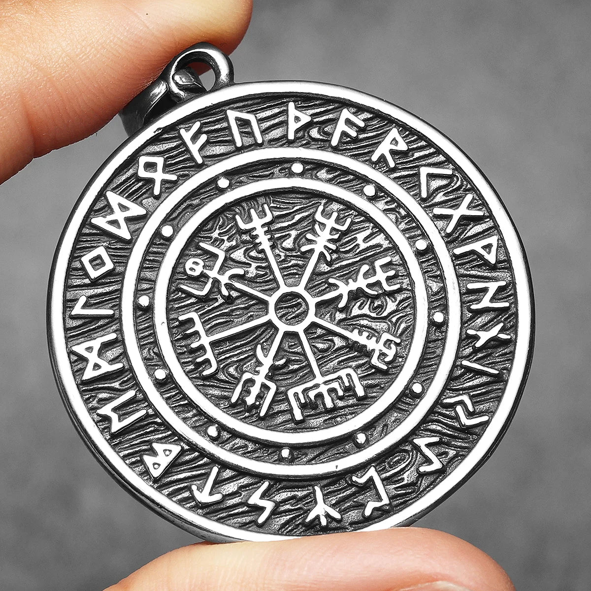 Viking Compass Rune Men Necklaces With Pendant Stainless Steel Jewelry For Male Women Punk Hip Hop Accessories Gifts Wholesale
