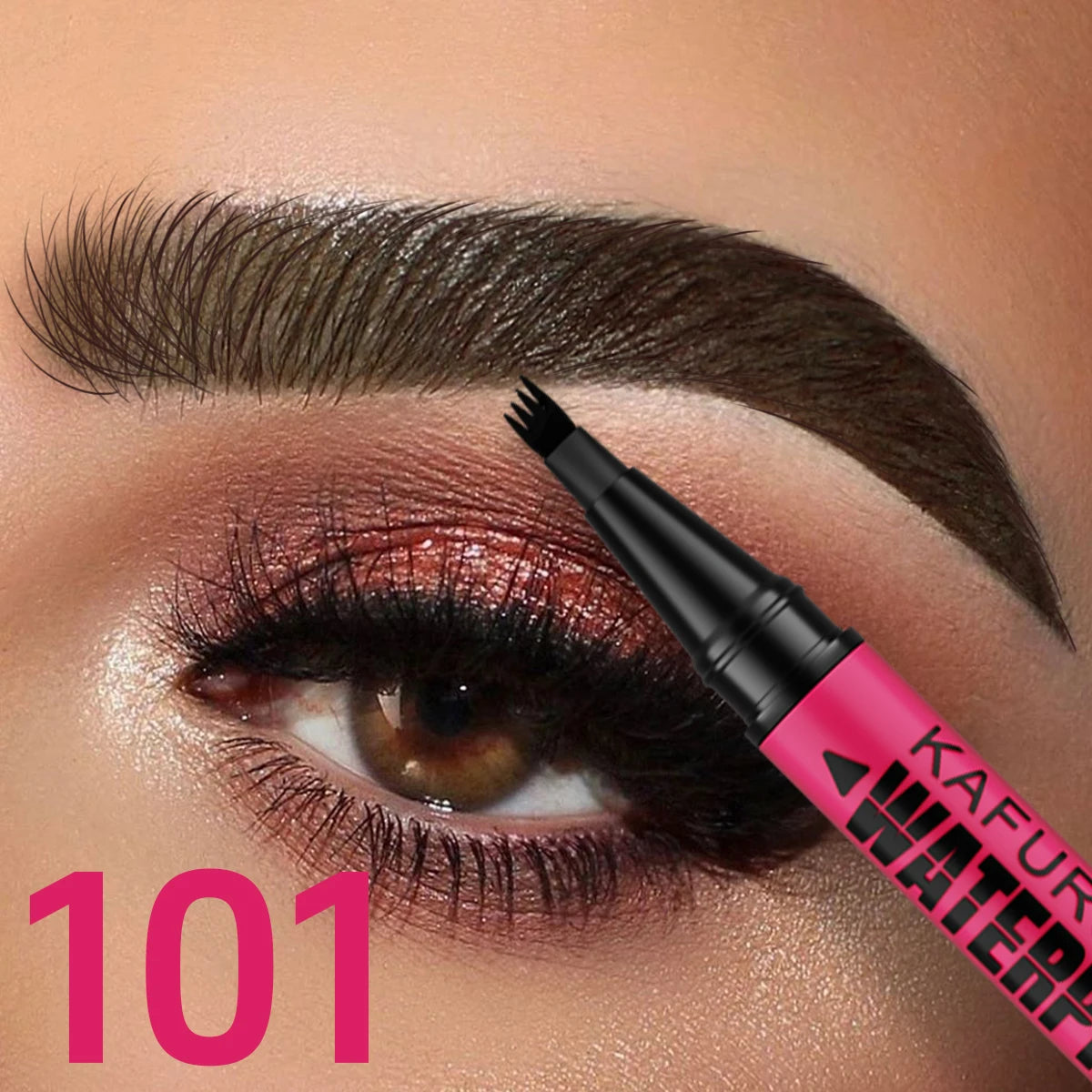 Eyebrow Pen – Waterproof 3-Color – Liquid | KIMLUD