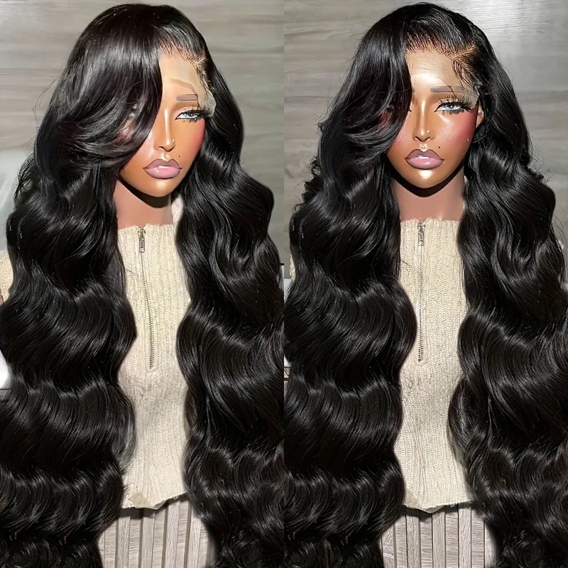 Loose Body Wave Human Hair Wigs 40 Inch 5x5 Glueless Wigs Ready To Wear 100% Human Hair 200 Density Glueless Brazilian Wigs sale