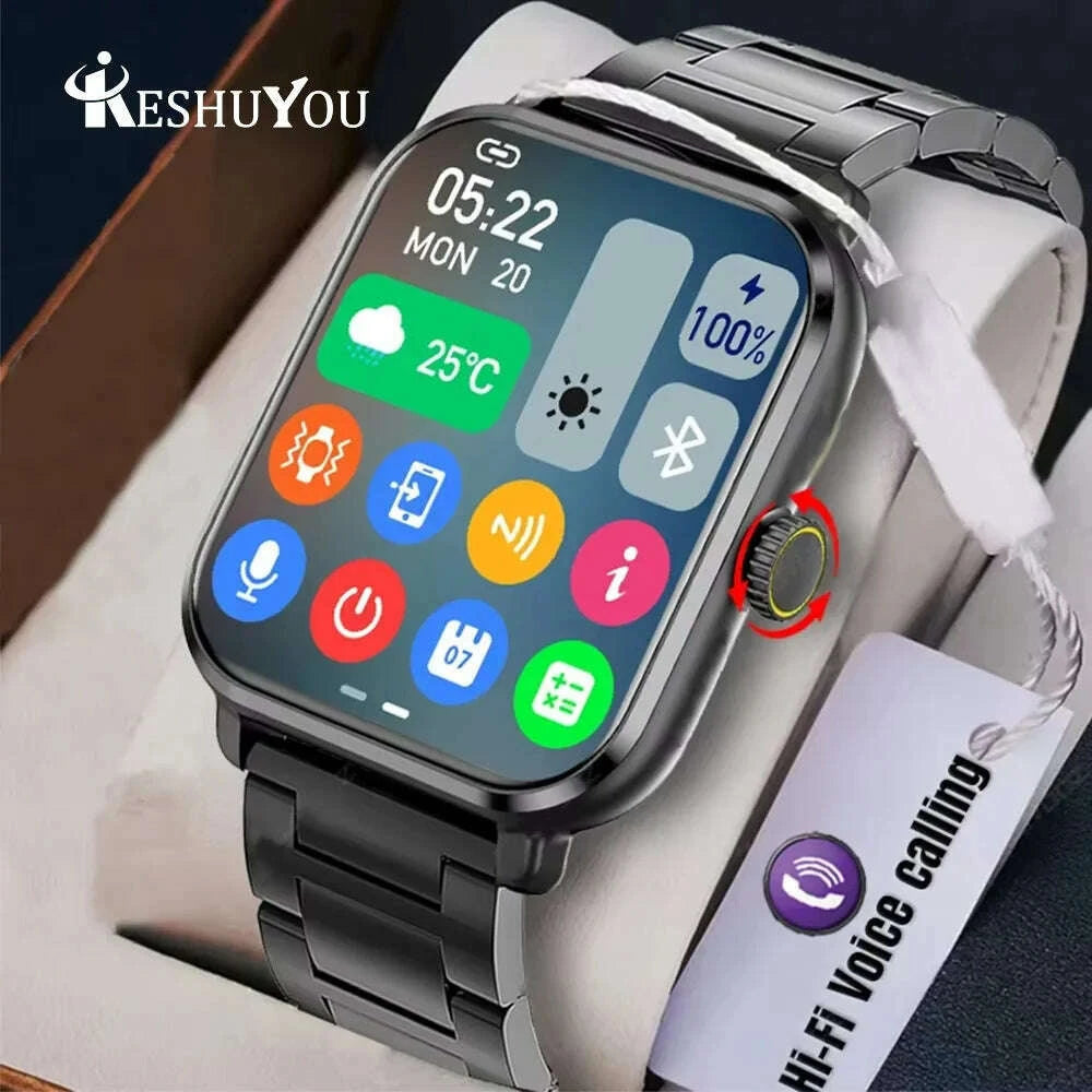 keshuyou-new-smart-watch-h9-pro-max-201-inch-hd-display-bluetooth-call-message-alert-sports-mode-smartwatch-for-men-womenkimlud-womens-fashion-34608258
