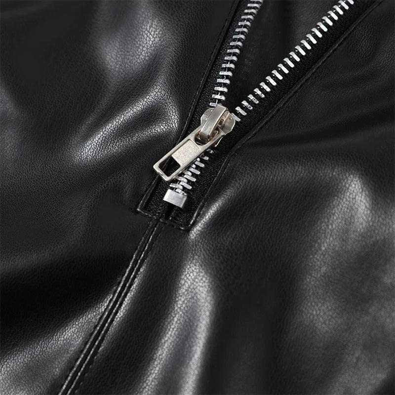Jacket Skirt Set - Studded Trim - Cropped Zip-Up - Women | KIMLUD
