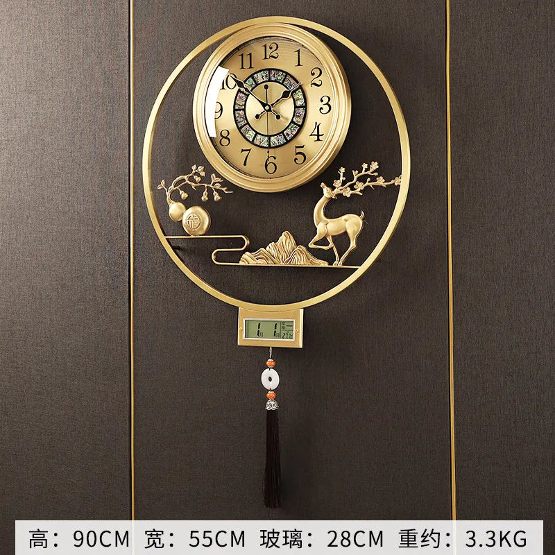 Big Size Living Room Wall Watch Design Aesthetic Luxury Digital Silent Clock Wall Creative Fashion Reloj De Pared Home Decor