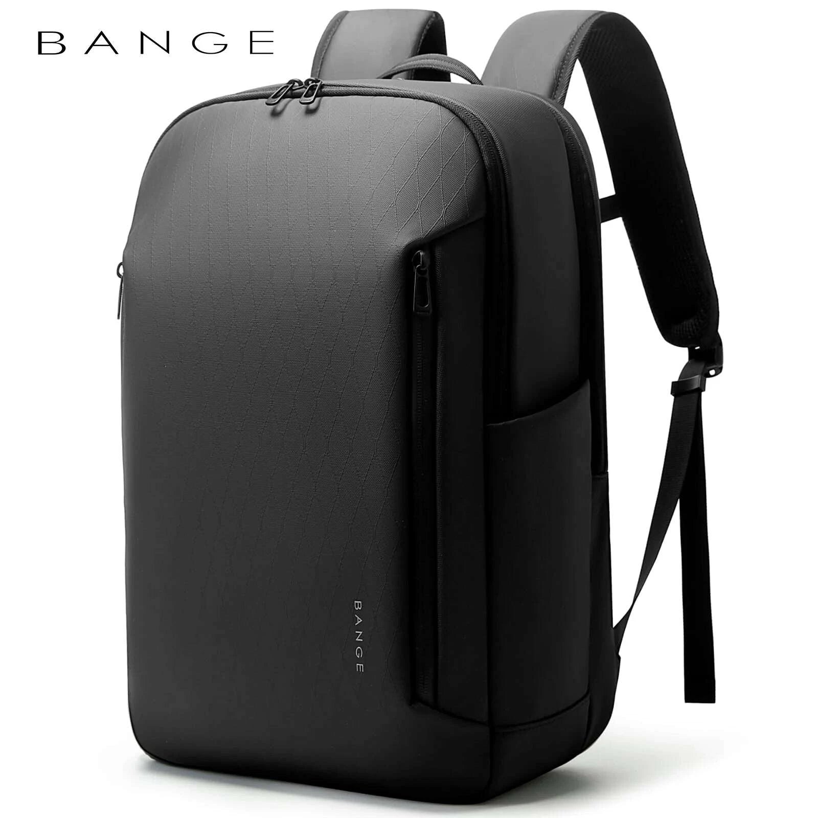 BANGE New Casual Multi-Pockets Big Capacity Daily 15.6inch Laptop Light Waterproof For Business Trip Roomy Men Backpack with YKK