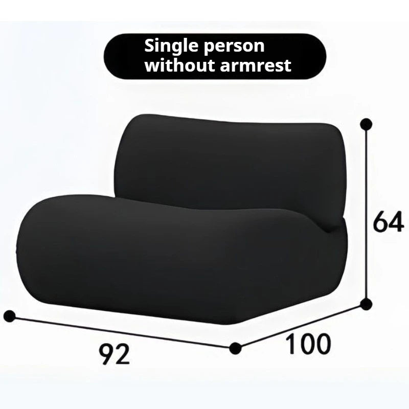 Velvet Modular Sofa — Minimalist Modern Living Room Sofa With Flexible Configuration — Ivory | KIMLUD