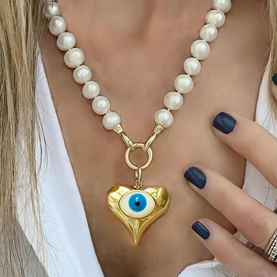 Pearl Multi-Layer Statement Necklace — Ivory | KIMLUD