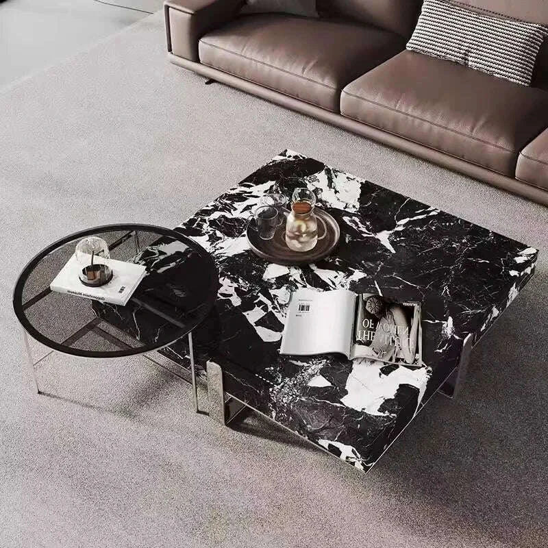 italian-minimalist-square-coffee-table-black-white-stone-top-heat-resistant-easy-clean-sturdy-compact-designer-set-kimlud-kimlud-33921494