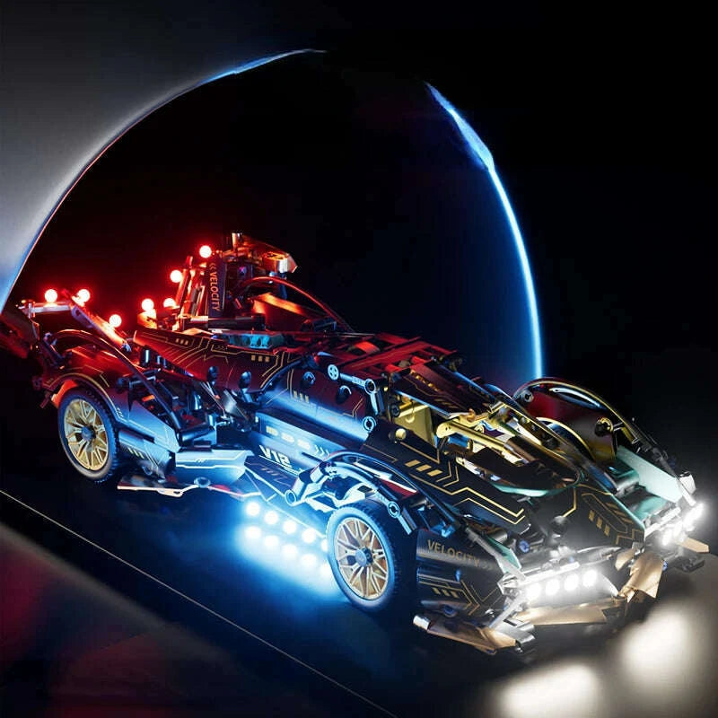 black-v12-block-roadster-rc-tech-racer-114diy-roadster-building-block-assembly-block-car-toy-birthday-giftkimlud-womens-fashion-34620441
