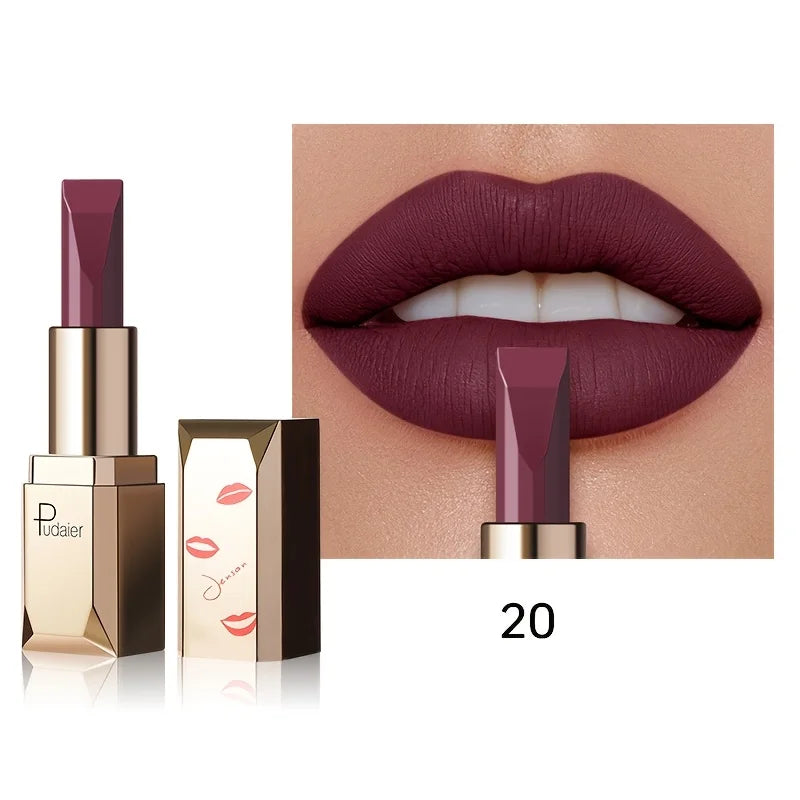 Long Lasting Matte Velvet Lipstick, Waterproof Sweat Resistant Formula, Silky Smooth Lip Color for Everyday & Valentine's Gift