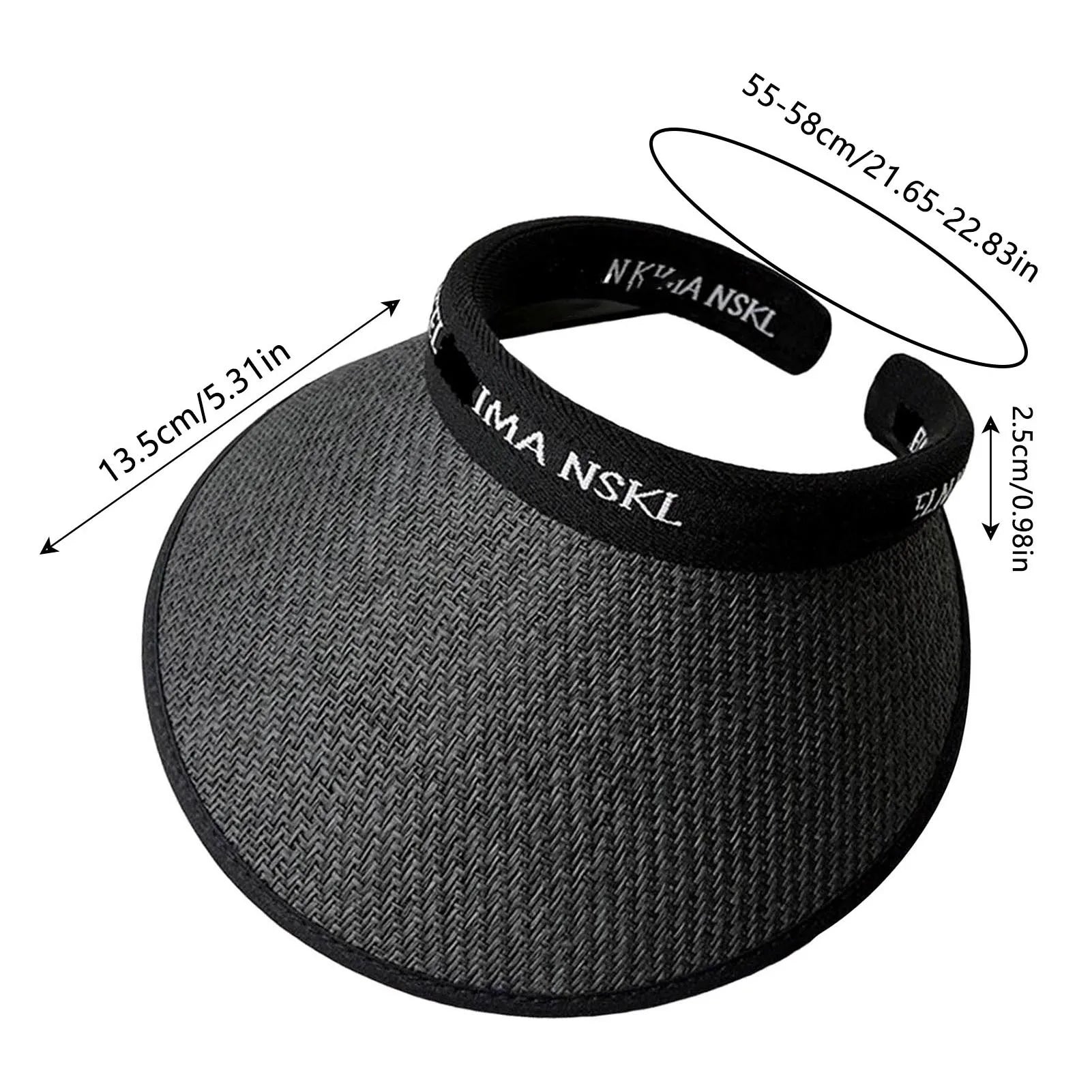 Women's Sunshade Hat Wide Brim Traveling Beach Sun Visor Hat Casual Breathable Sunshade Hat Women Summer Decor