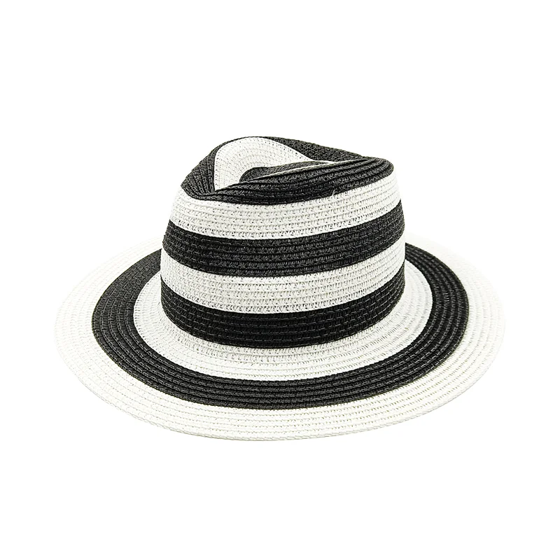 Rainbow Hat Women's Colorful Big Eave Straw Hat Summer Sunscreen Sunshade Hat Tourism Sun Hat Beach Hat Wholesale - KIMLUD