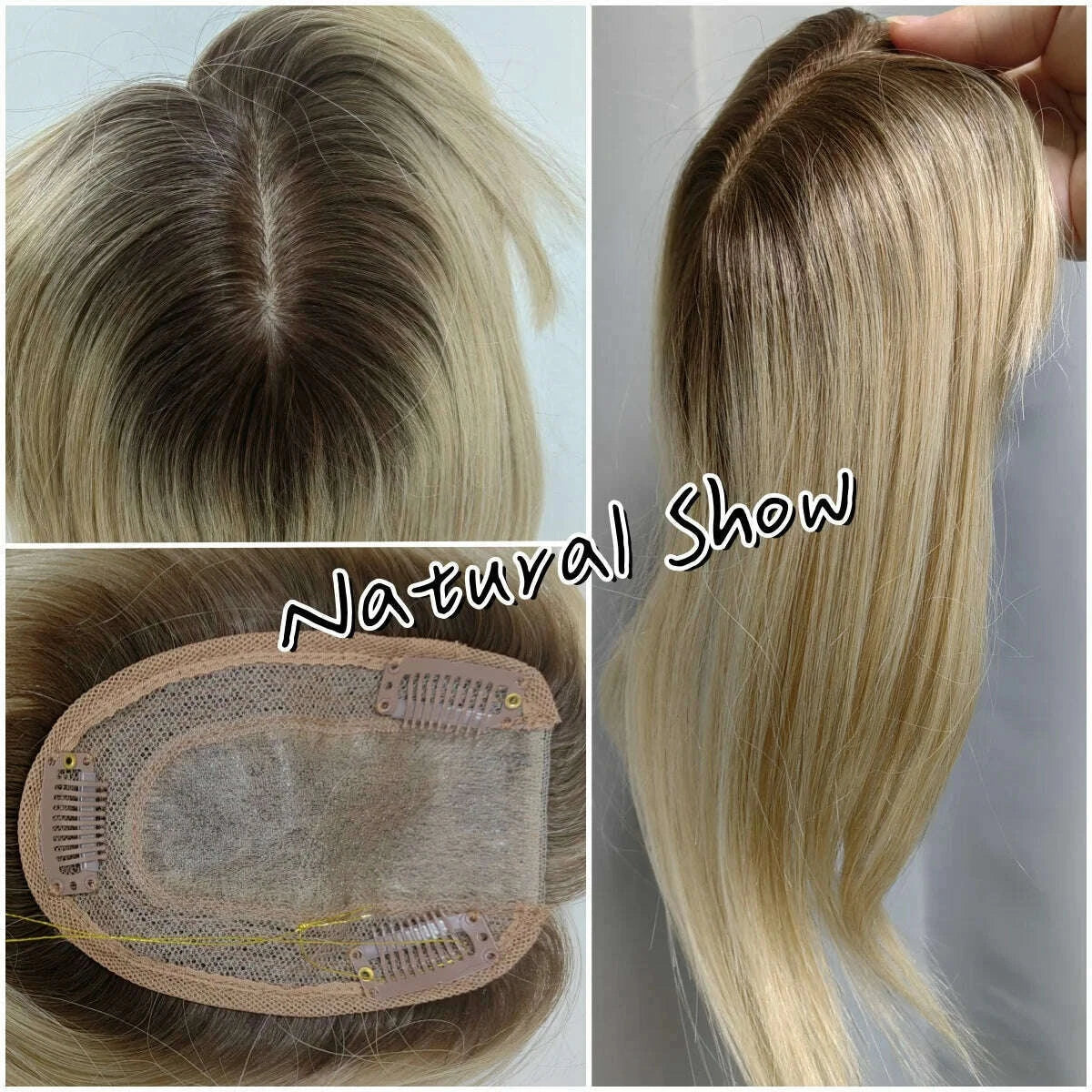 101214-inches-hair-toppers-for-women-brown-blonde-ombre-human-hair-toppers-silk-base-clips-in-hair-extension-topper-with-bangs-kimlud-kimlud-33914544