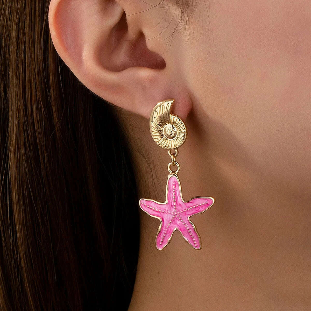 conch-earrings-for-women-fashion-childrens-fun-ocean-series-metallic-color-starfish-beach-holiday-style-banquet-gift-kimlud-kimlud-33915082