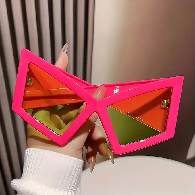 Oversized Cat Eye Retro Sunglasses — Black | KIMLUD