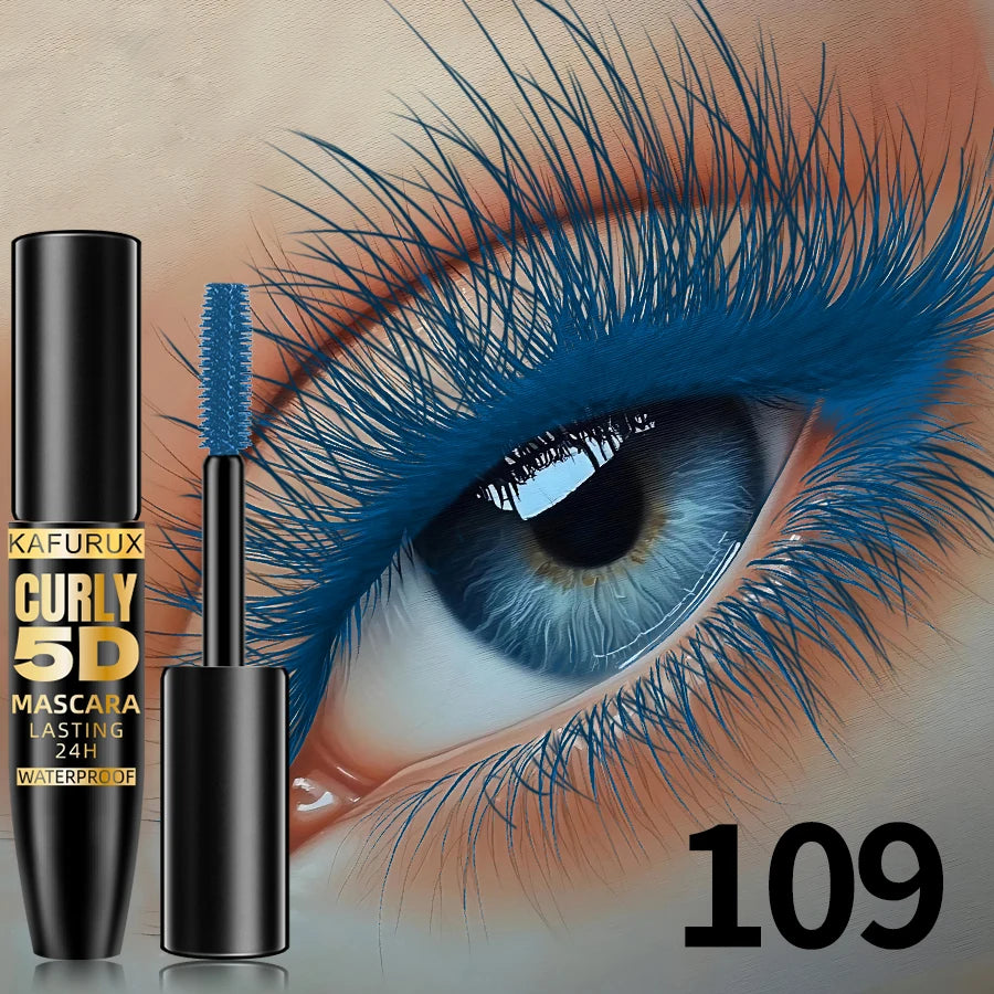 Silk 5D Mascara Waterproof Lengthened Curled Lashes Long Wearing Formula — Black | KIMLUD