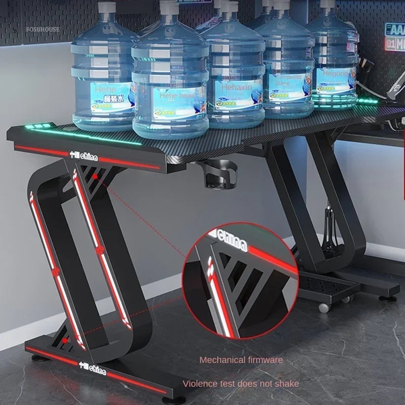 Minimalist Carbon Fiber Computer Desks for Bedroom Single Desktop Gaming Desk Nordic Office Furniture Home Study Reading Desk H