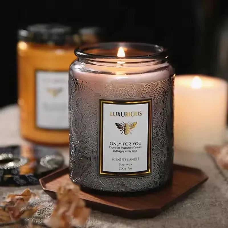 KIMLUD, one Fragrant Candle Cans Room Decoration Soy Wax Smokeless Aroma Low Temperature Romantic Oil Fragrance Velas Birthday Candles, KIMLUD Womens Clothes