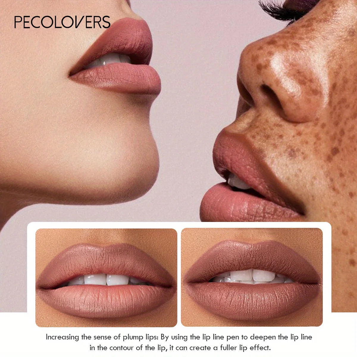 Long-Lasting Matte Lip Pencil - Waterproof, Smudge-Resistant, All Skin Types, Diverse Shades