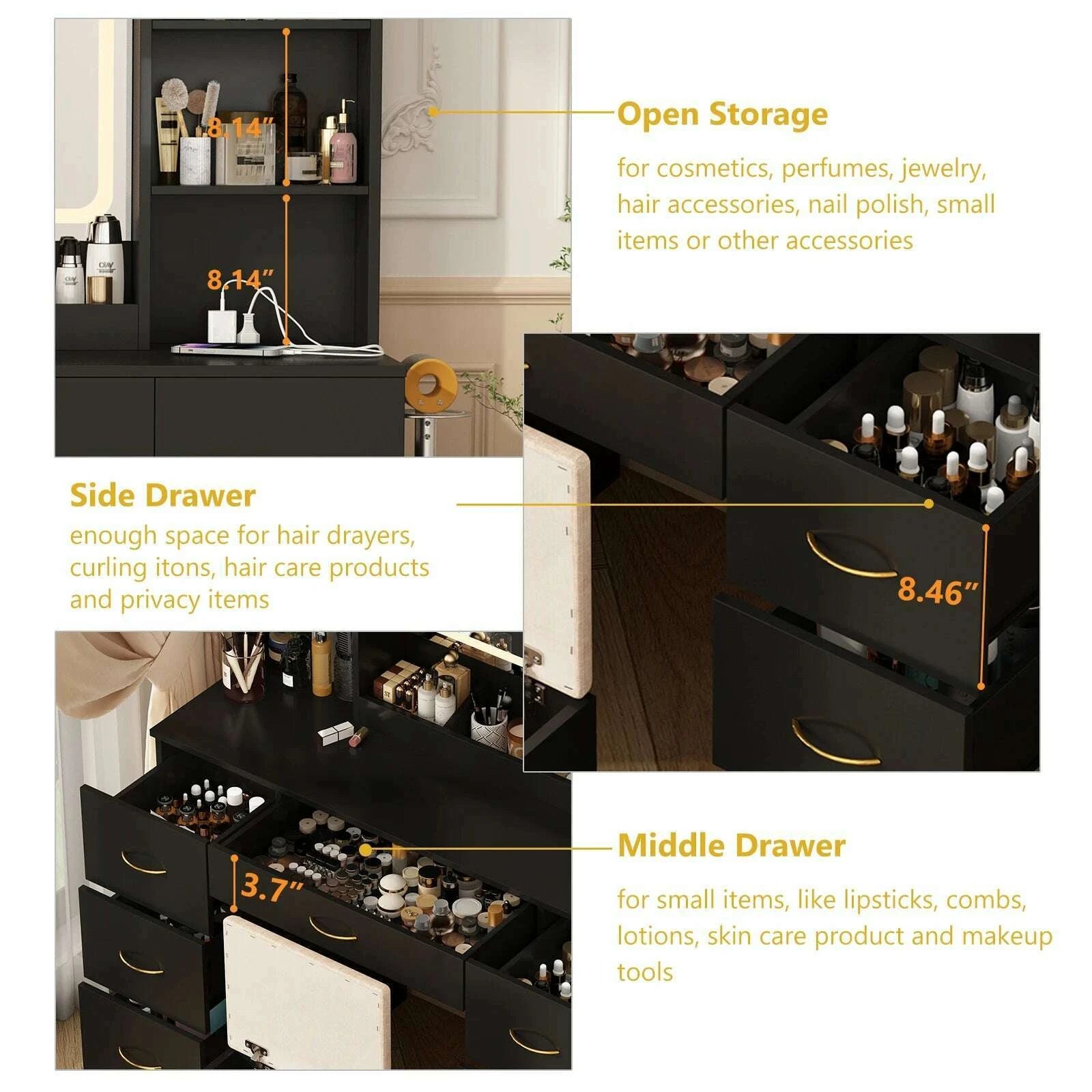 47-vanity-desk-with-mirror-and-lights-large-makeup-vanity-with-vanity-chair-charging-station-dressing-table-with-7-drawerskimlud-womens-fashion-34600254