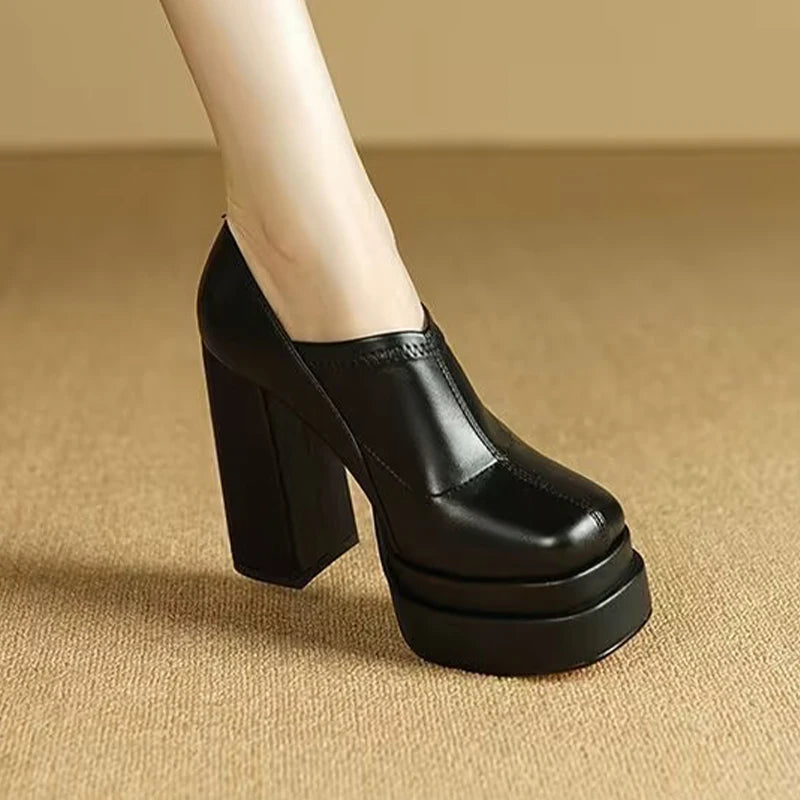 Suprt High Heels Women Fashion Shoes Chunky Dress Luxury Shoes Autumn Sexy Woman Pumps 2025 New Designer Elegant Mujer Zapatos