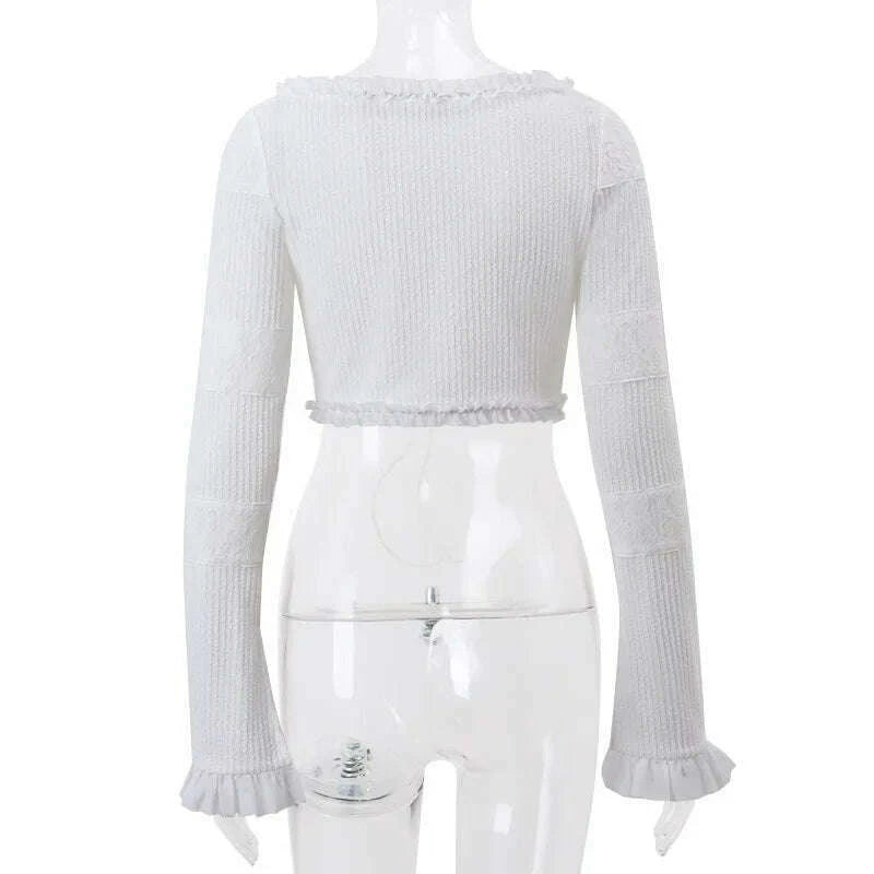 cryptographic-fashion-y2k-ruffle-tiered-mini-skirts-co-ord-sets-elegant-outfits-tie-front-tops-and-skirt-2-piece-matching-setskimlud-womens-fashion-34608769