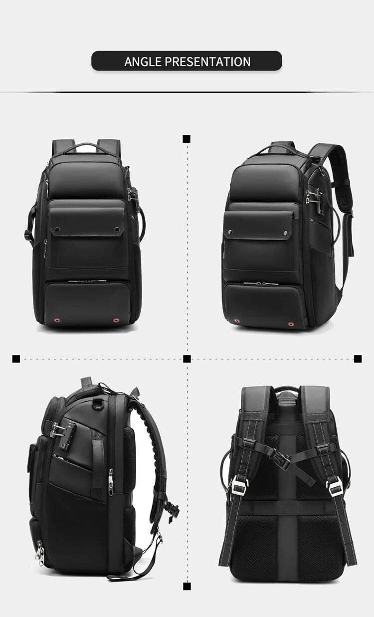 KIMLUD, Men travel Professional SLR camera backpack With tripod bracket Detachable into a Anti-theft 40L travel 17 inch Laptop Backpack, KIMLUD Womens Clothes