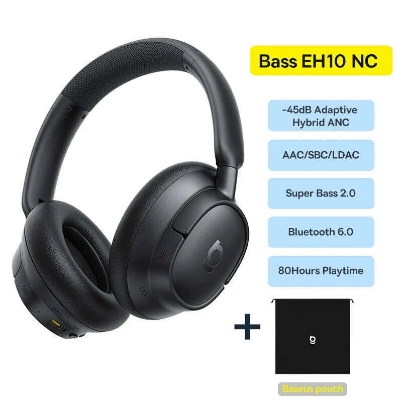 baseus-bowie-h1s-wireless-headphones-bluetooth-54-noise-canceling-46db-over-ear-headset-hi-res-spatial-audio-earphone-120h-timekimlud-womens-fashion-34614247