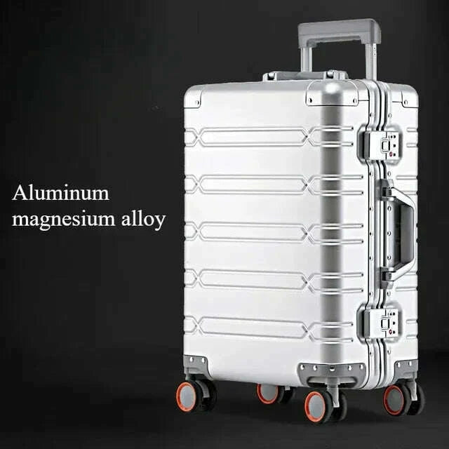 large-capacity-trolley-suitcase-travel-bag-aluminum-magnesium-alloy-travel-suitcase-business-rolling-luggagekimlud-womens-fashion-34614541