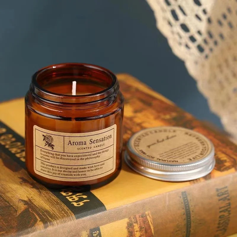 Soy Candle Smokeless Aromatherapy Cup — Amber | KIMLUD