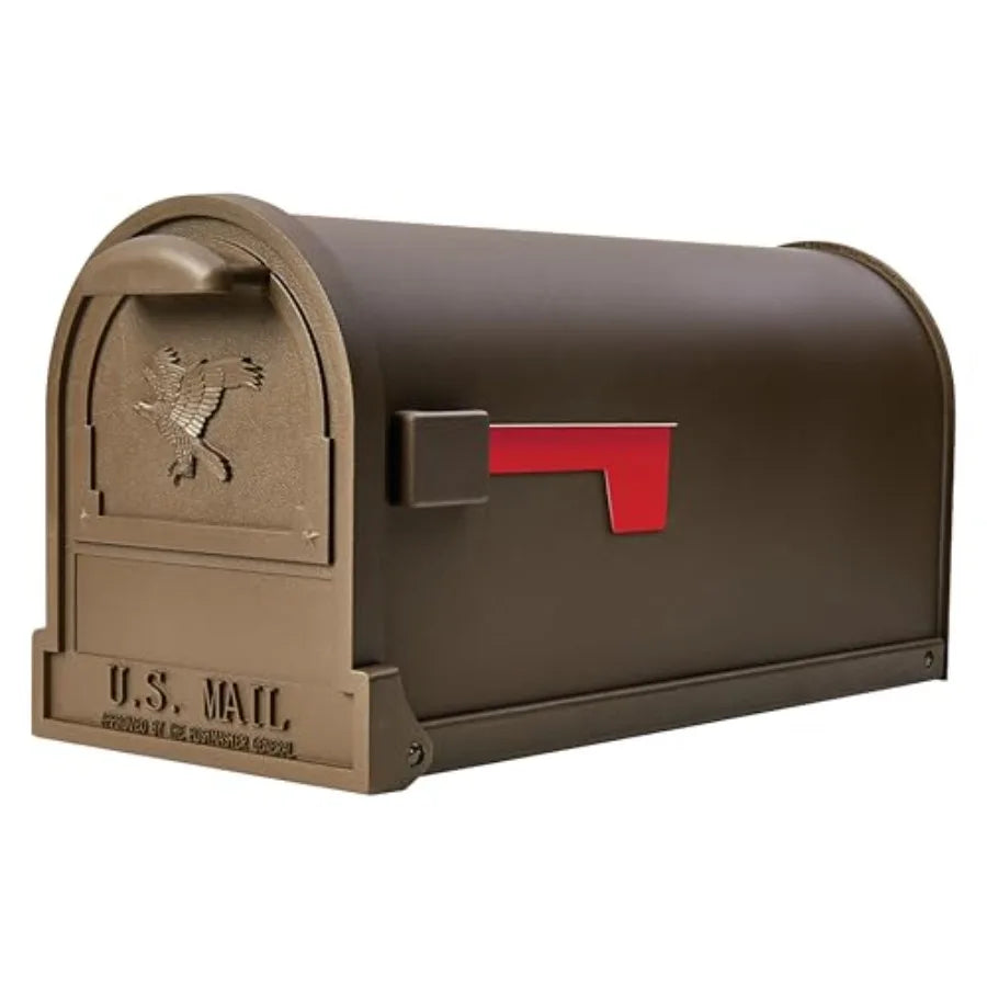 Steel Heavy Duty Post Mounted Mailbox — Silver | KIMLUD