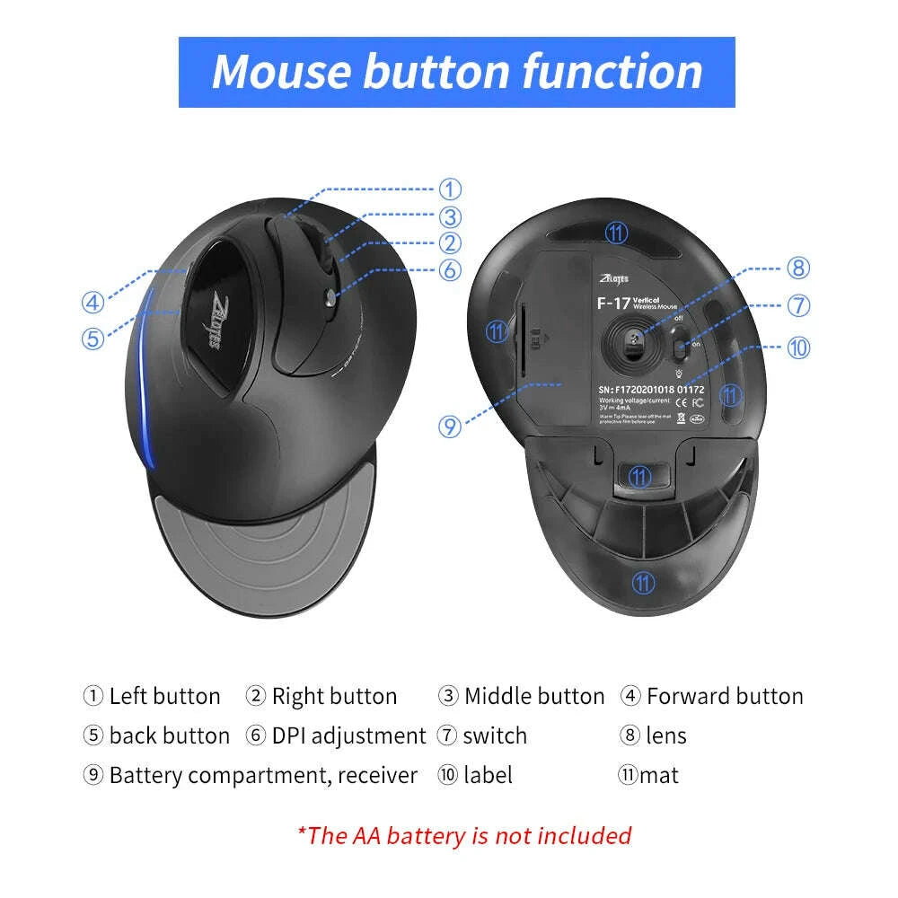 zelotes-f-17-6-keys-ergonomic-optical-mice-vertical-mouse-24ghz-wireless-gaming-mouse-with-3-adjustable-dpi-for-pc-laptopkimludkimlud-35566158