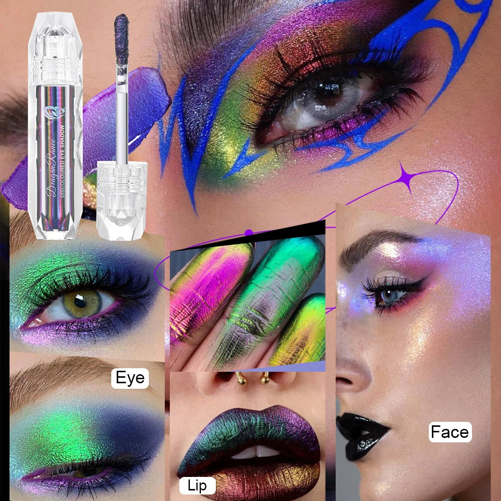 KIMLUD, Chameleon Metal Lip Gloss Liquid Lipstick Brightening Long-Lasting Lip Gloss Multi-Color Long-Lasting Moisturizing Non-Stick Cup, KIMLUD Womens Clothes