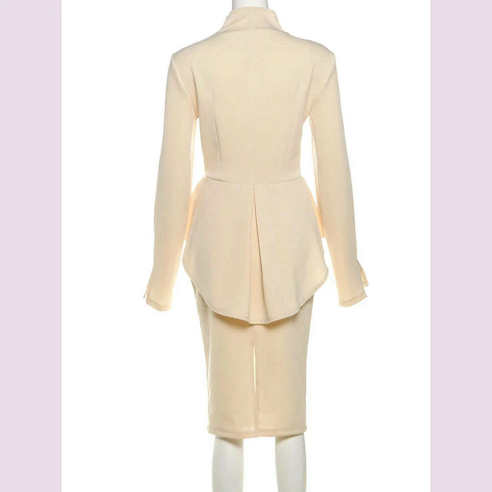 weird-puss-elegant-office-2-piece-set-women-classic-autumn-trend-single-breasted-ruffled-jacketpeach-hip-mid-skirt-slim-outfitskimlud-womens-fashion-34628506