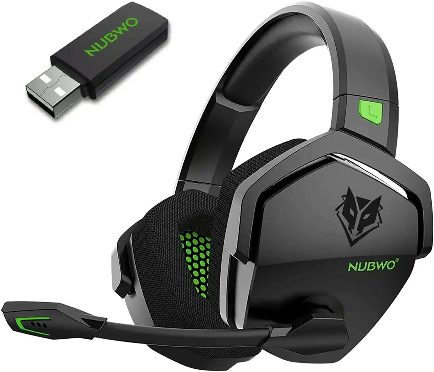 KIMLUD, NUBWO G06 Dual Wireless Headsets Gamer with Microphone for PS5, PS4, PC, Mobile, Switch, 2.4GHz Bluetooth 5.3 Gaming Headphones, KIMLUD Womens Clothes