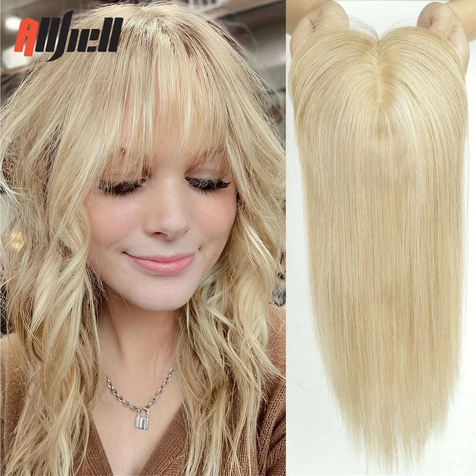 101214-inches-hair-toppers-for-women-brown-blonde-ombre-human-hair-toppers-silk-base-clips-in-hair-extension-topper-with-bangs-kimlud-kimlud-33914557
