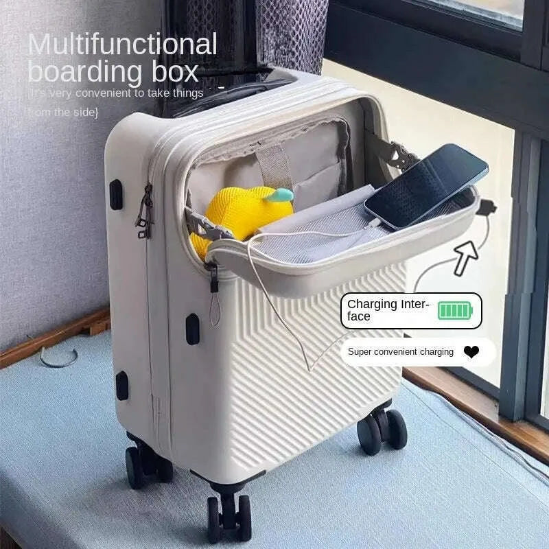 luggage-front-opening-combination-box-charging-interface-multi-function-trolley-box-20-boarding-luggage-silent-universa-wheelkimlud-womens-fashion-34612962