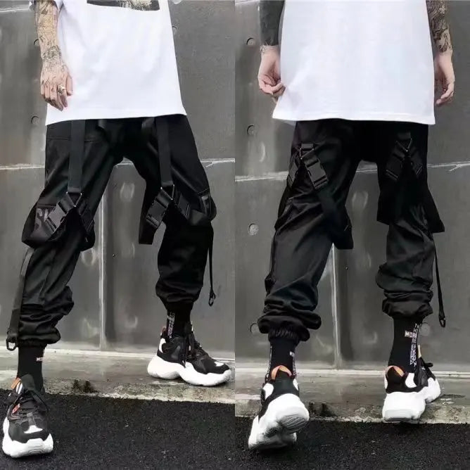 China-Chic functional style overalls for men in autumn and winter loose hip-hop fashion brand ins leggings halon pants cargo pan