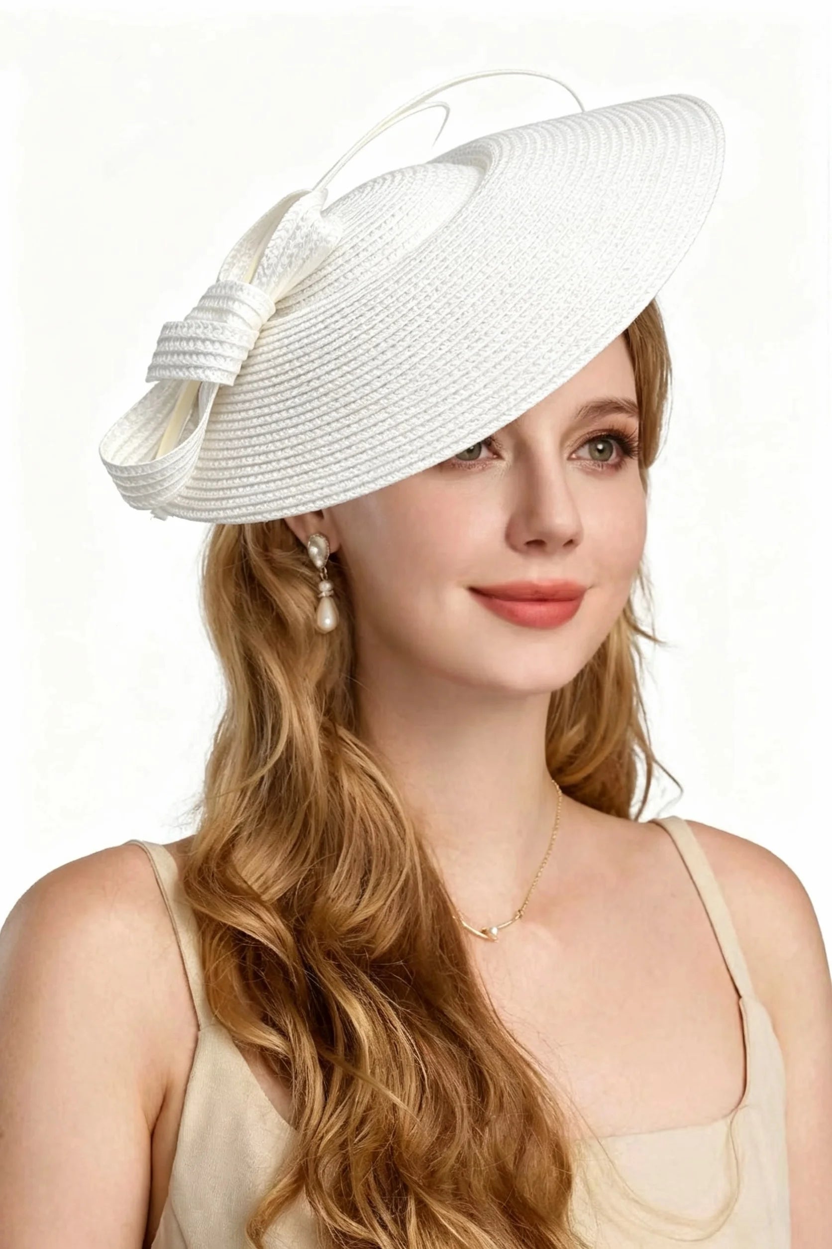 Polyester Fascinator Pillbox Hat — Black White | KIMLUD