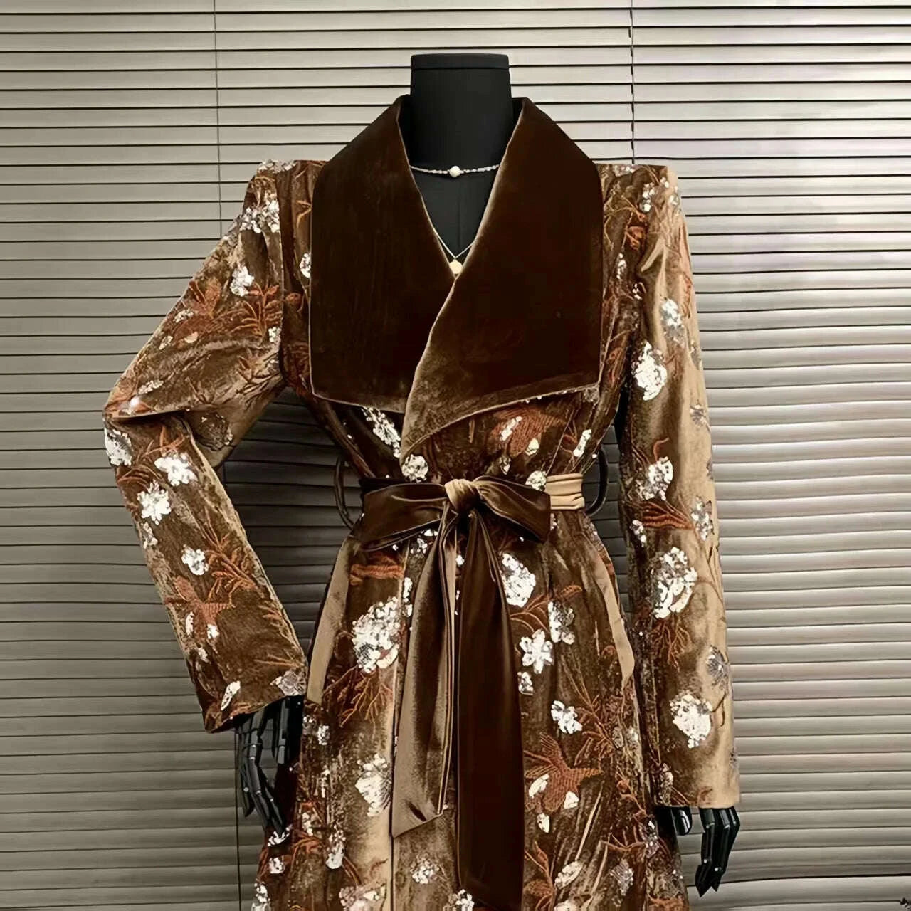 golden-velvet-turn-down-collar-adjustable-waist-windbreaker-coat-autumnwinter-new-french-luxury-sequin-embroidered-womens-coatkimludkimlud-35560653