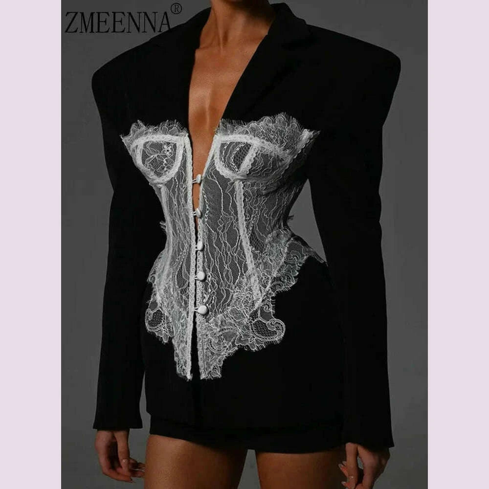 zmeenna-2025-spring-new-womens-black-blazer-with-delicate-white-lace-corset-overlay-structured-shoulders-zm954kimlud-womens-fashion-34622164