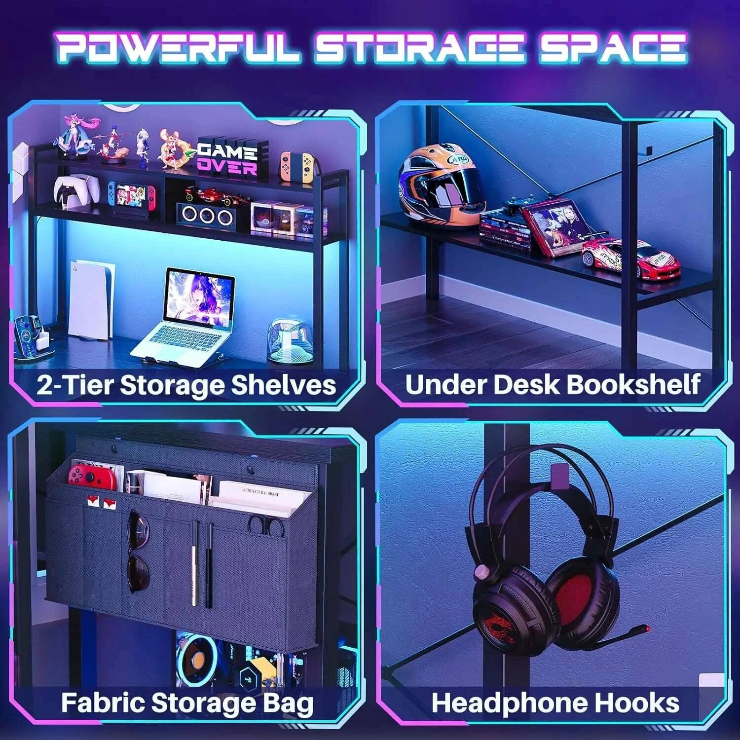 59-l-shaped-gaming-desk-with-led-lights-power-outlets-shelves-storage-bag---reversible-corner-office-desk-in-blackkimludkimlud-35571119