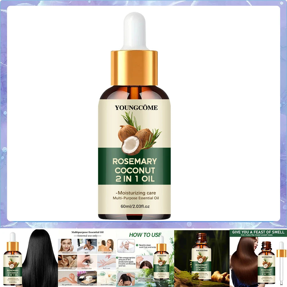 Coconut Oil Hair Treatment With Rosemary — Amber | KIMLUD
