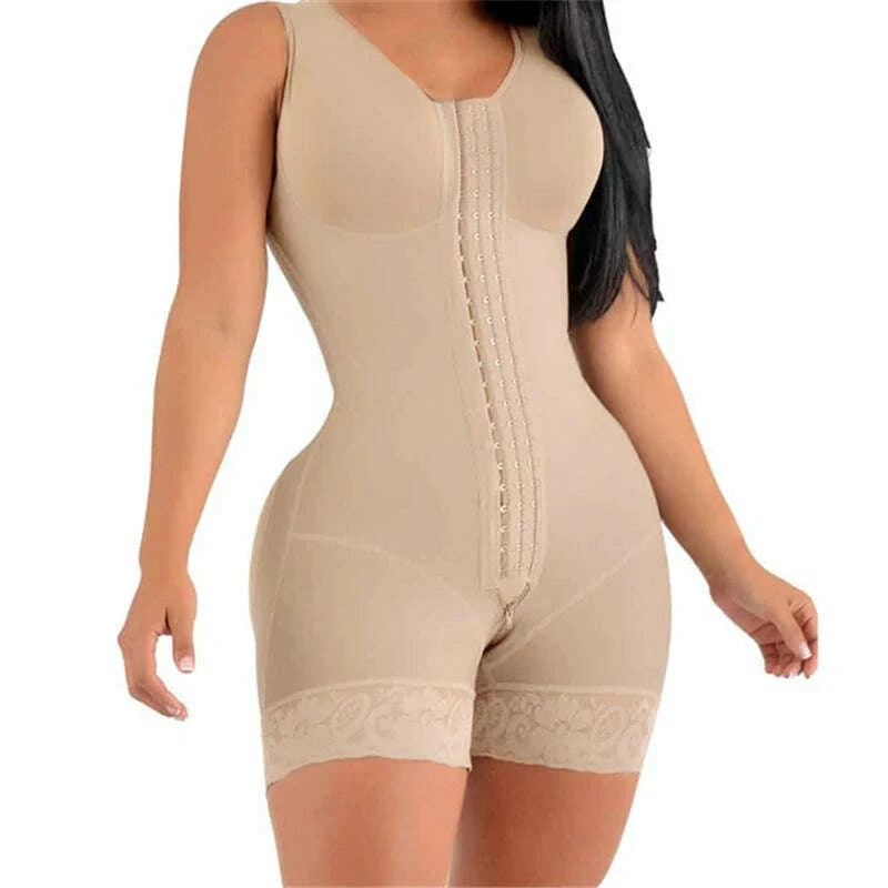 high-compression-fajas-colombiana-short-girdles-with-brooches-bust-for-daily-and-post-surgical-use-slimming-sheath-belly-womenkimlud-womens-clothes-35082425