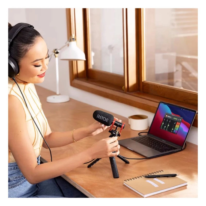 Rode Microphone Broadcast-quality compact shotgun mic VideoMic GO II for all forms of content creation with camera,smartphone
