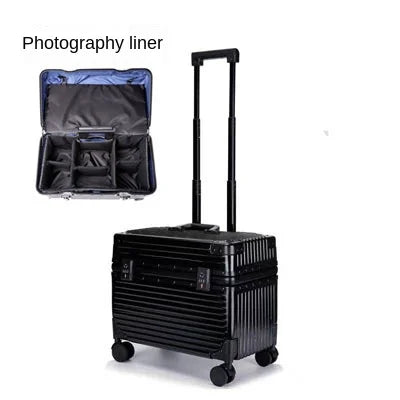 18 Inch Aluminium Frame Camera Equipment Case With Wheels Trolley Case 20 Inch Suitcase Trip Cabin 22 Inch On the Flap Suitcase