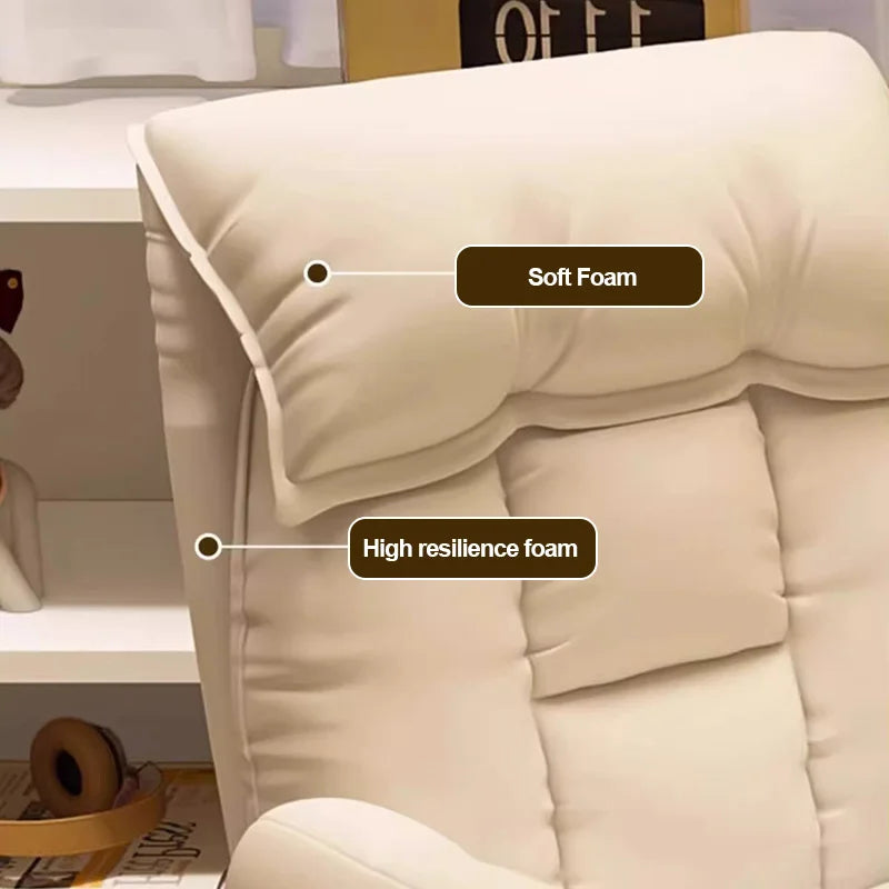 Ergonomic Computer Chair Home Office Recliner Sofa Boy Comfortable Sedentary Gaming Chair with Retractable Footrest For Relaxing