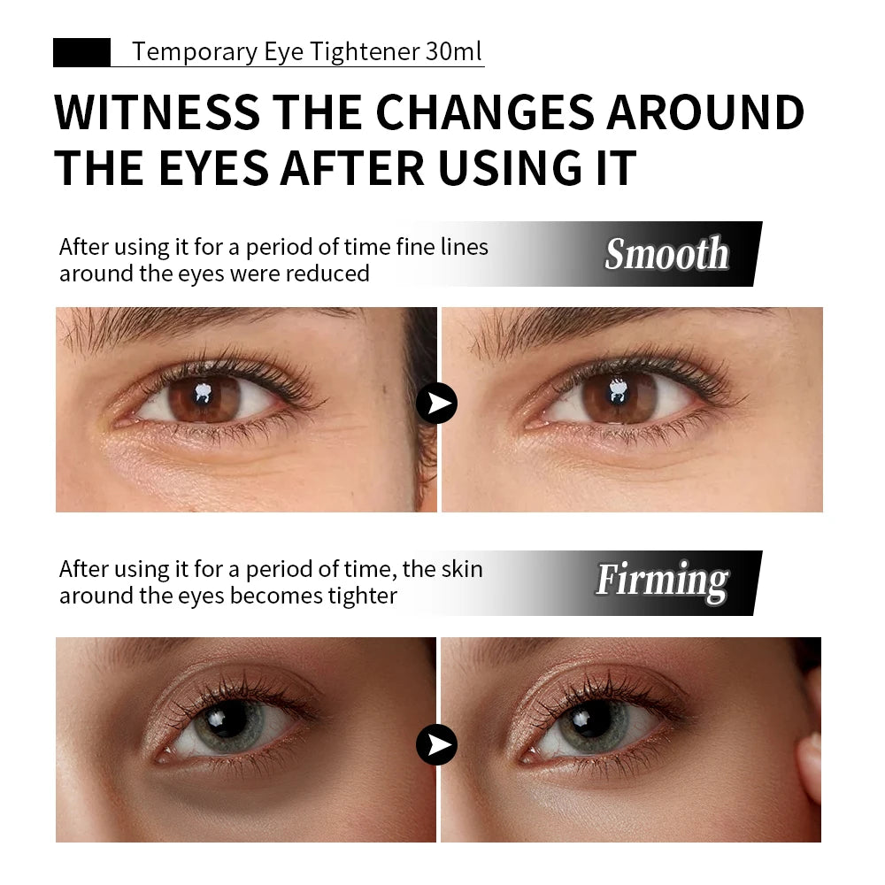 Instant Tighten Wrinkles Eye Cream Remove Eye Fat Bags Puffiness Lifting Firming Smooth Fine Lines Nourish Eye Massage Cream
