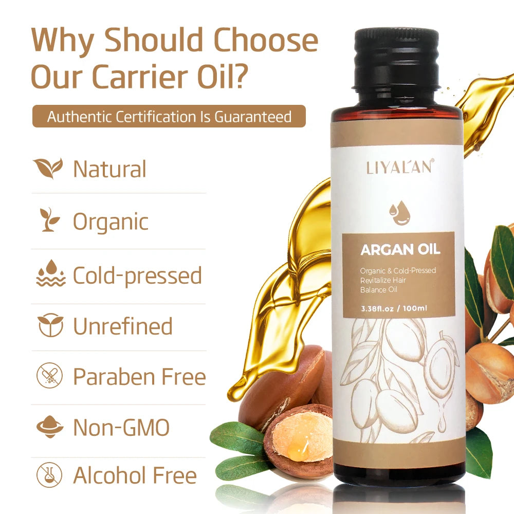 Argan Oil Hair Treatment Nourish Repair Damaged Hair — Amber | KIMLUD