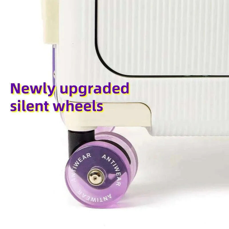 front-opening-pocket-rolling-luggage-aluminum-frame-wide-handle-trolley-suitcase-with-upgrade-silent-wheel-usb-charging-plug-tsakimlud-womens-fashion-34614316