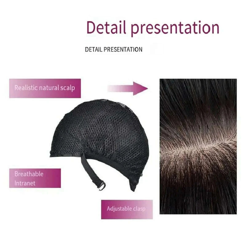 KIMLUD, Short straight synthetic wig Ginger Brown Bob wig with straight bangs Ladies Cosplay daily natural high temperature silk wig, KIMLUD Womens Clothes
